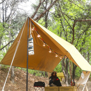 미르카 높이 조절 데이지체인 캠핑 텐트 타프용